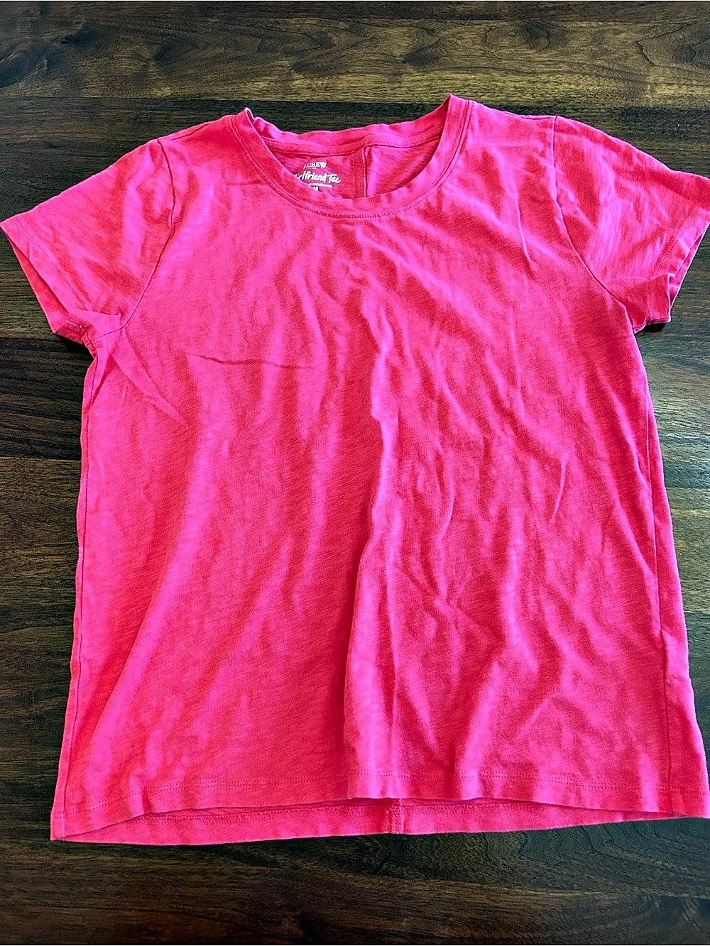 J.Crew Girlfriend Tee Short Sleeve in Pink Size Medium